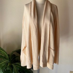 Michael stars cream open front cardigan jacket New!